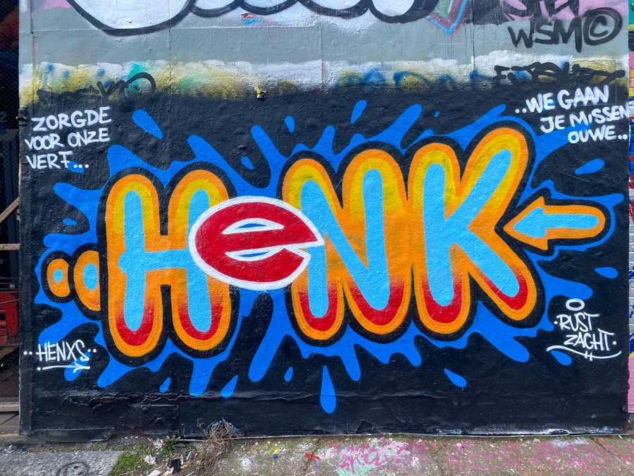 rip henk, ndsm, graffiti, amsterdam